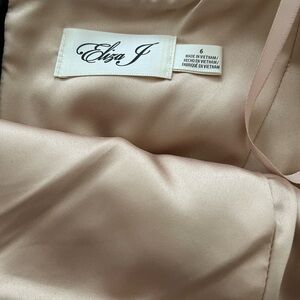 Eliza J Blush Satin Gown